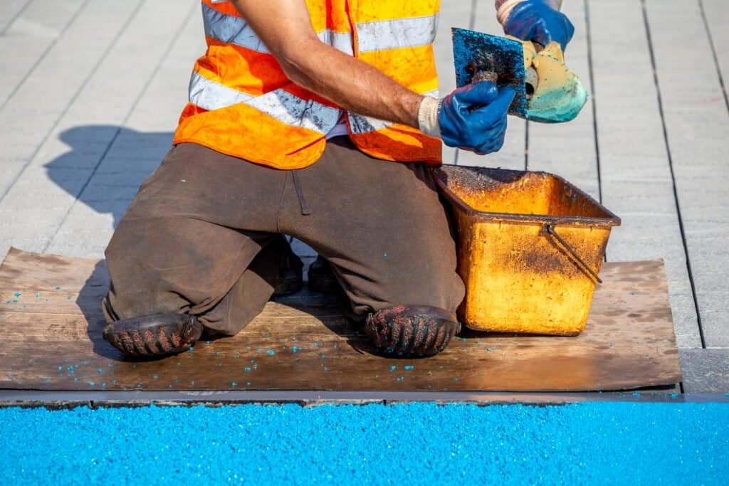 Pool deck installation with skilled craftsmanship and durable materials.